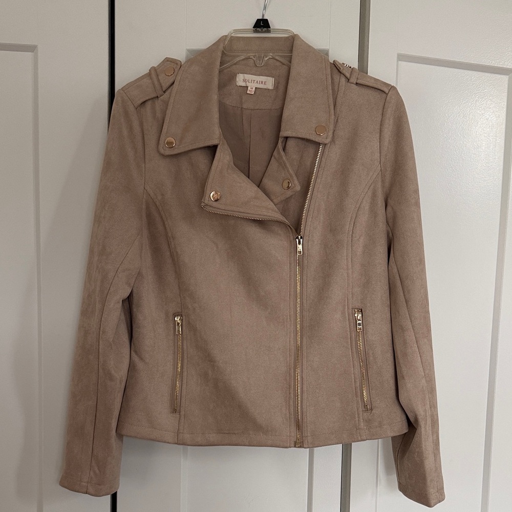 Tan Suede-like Jacket